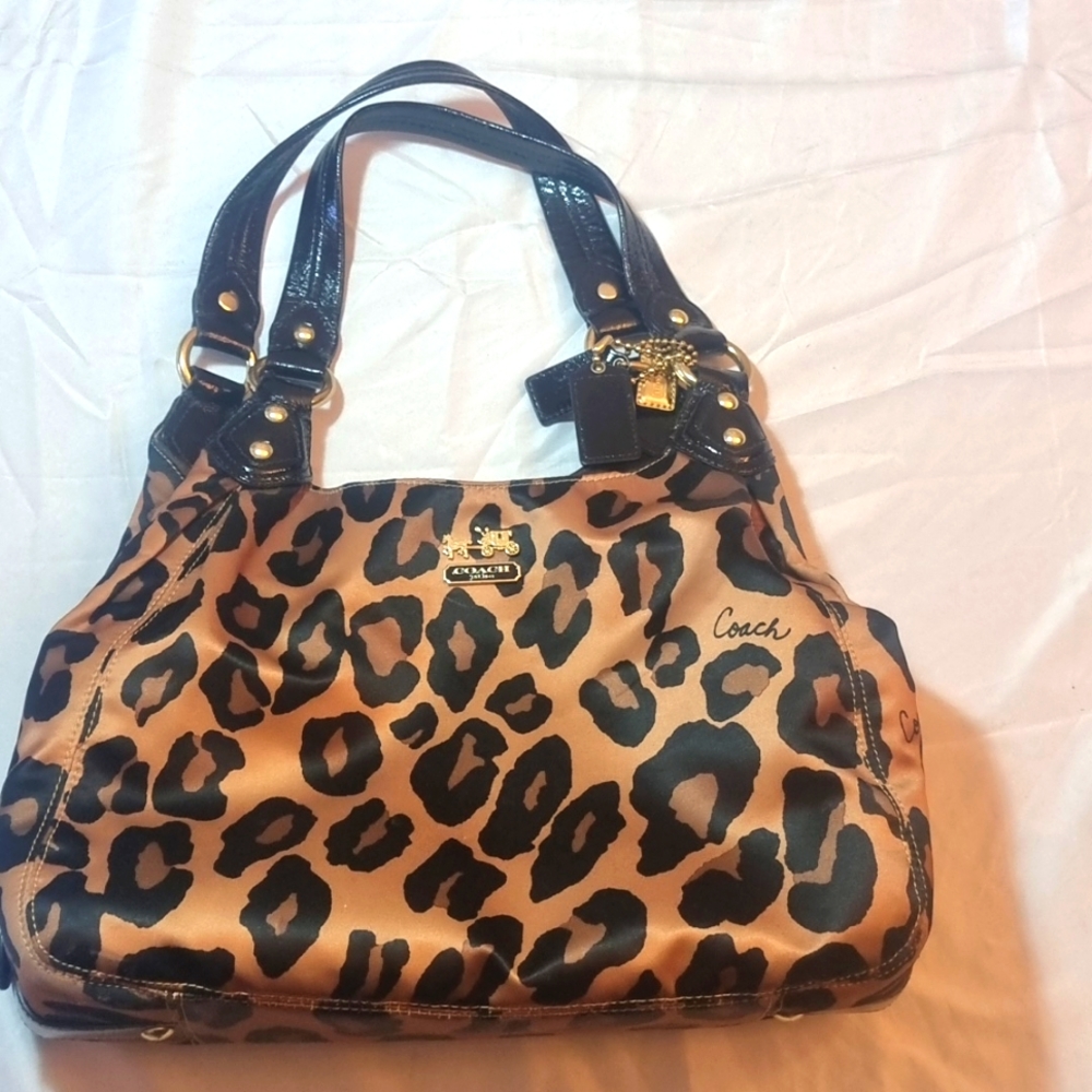 Coach Leopard print purse